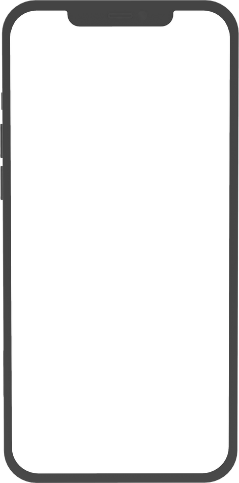 Mobile Phone Template Mockup. 3D Illustration.